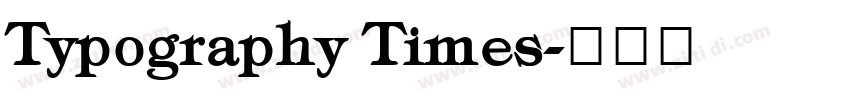 Typography Times字体转换